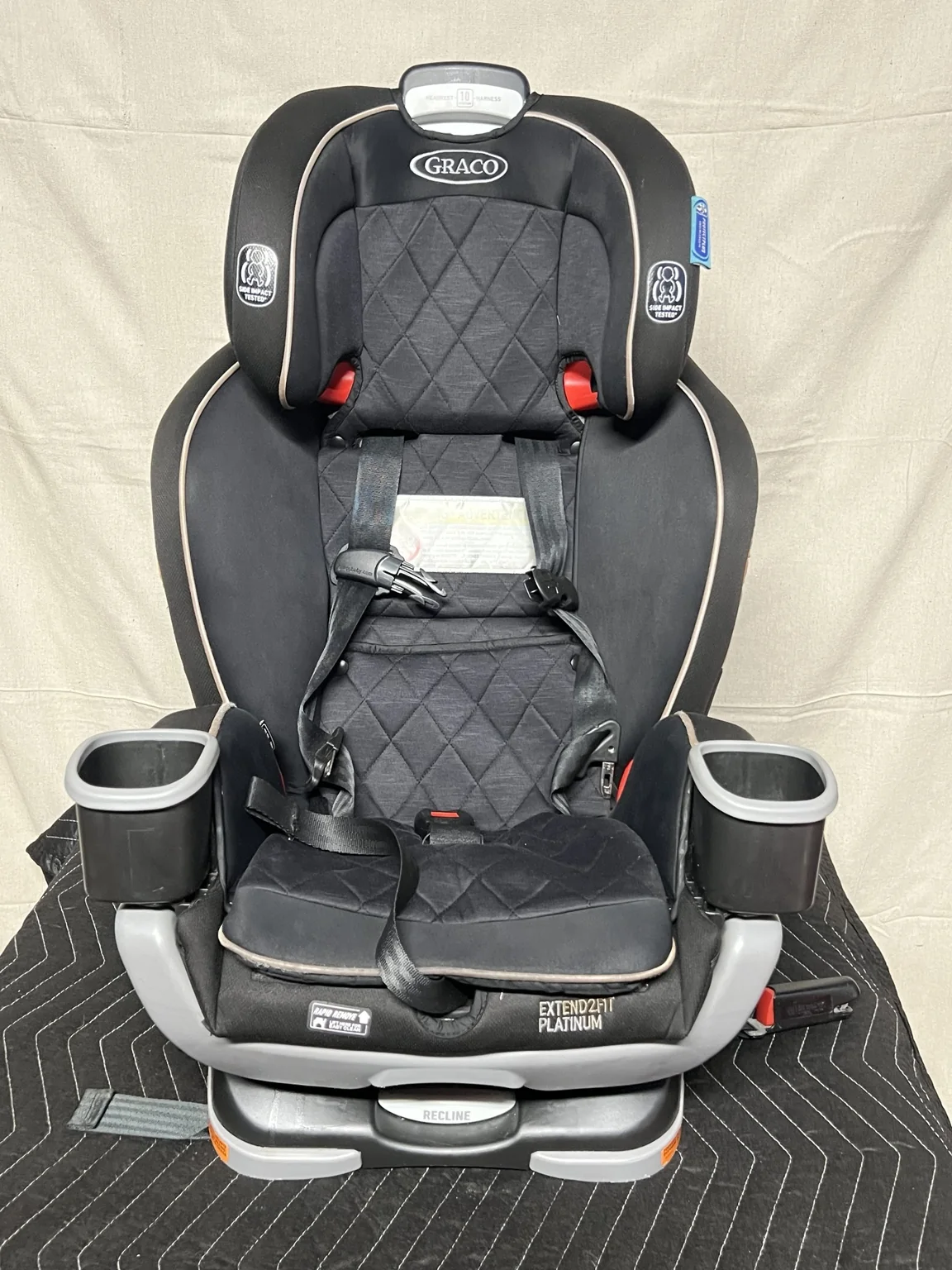 Cleaned car seat